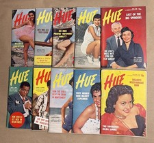 Hue Magazine Lot Of 10 1954 1956 1957 Black History/Civil Rights Jet Vintage picture