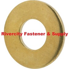 (2) 3/4 USS Flat Washers Brass 3/4x1-7/8  picture