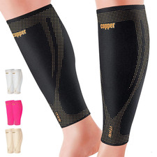 Copper Calf Pair Compression Sleeves for Men & Women High Stretch Graduated Comp picture