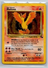 Moltres 12/62 HP Fossil Pokemon Unlimited Holo picture