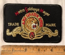 Vintage MGM Movie Studio Patch Metro Goldwyn Mayer Trade Mark Lion Logo picture