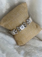 Silpada VERY RARE Sterling Silver Square Beaded Link Bracelet B0245 picture