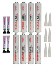 8 Betaseal U428+ AutoGlass Urethane w/ 4 Single Application Primer Sticks picture