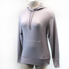 ATHLETA Light Purple Textured Pockets Hoodie Sweatshirt Large Tall picture