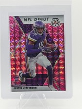 2020 Panini Mosaic - NFL Debut Justin Jefferson #270 Camo Pink Mosaic Prizm (RC) picture