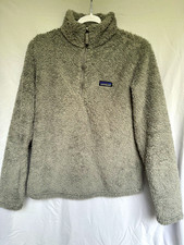 Patagonia Gray Fleece 1/4 Zip Mock Neck Pullover Sweater Womens M picture