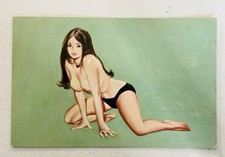 Vtg 1960s Guys & Dolls Au Go Go NYC Nightclub Pinup Postcard Dancer 54th St picture