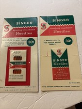 VTG Singer Sewing Machine Needles Size 14 & 16 (3 Needles In Each Pack) NEW picture