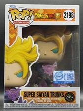 Funko Pop Dragon Ball Super Saiyan Trunks #2198 GITD Chase Mint Box W/ Protector picture