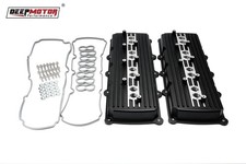 Deepmotor Aluminum Cast Valve Covers for Gen 3 III Hemi 5.7L 6.1L 6.4L Black picture