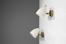 Pair Italian Modern Wall Lights Stilnovo Style, Bedside Sconces picture