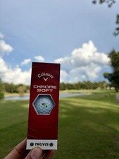 VERY RARE BAY HILL LOGOED CALLAWAY CHROME SOFT GOLF BALL Sleeve picture