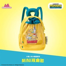 Genuine Minions And Monsters Mini Backpack 24*21cm Drawstring Bag Back to School picture