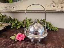 Antique 1886 Victorian Meriden Britannia Co. Chased Silverplate Covered Server picture