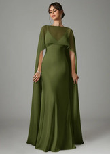 Azazie Stefania - A-Line Stretch Satin Dress picture