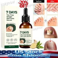 7 Days Tea Tree & Ginger Nail Care Serum 30ml For Repair Dry Brittle Nails ~USA picture