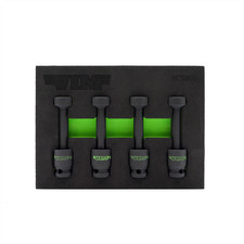 VIM Tools 4 PC. 1/2'' DR. IMPACT BALL UJ CLOSE-QUARTER SOCKET SET BCS800 picture