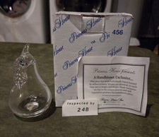 Princess House Handblown Pear #456 RARE Vintage 1994 Complete In Box picture