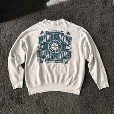 Vintage Seattle Mariners 1995 AL Western Champions Sweatshirt Men Women picture
