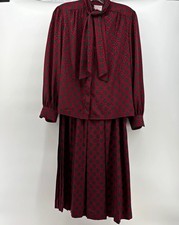 Vintage Pendleton Country Sophisticates Petite Blouse Skirt Set 10 Secretary picture