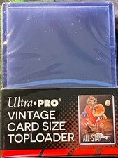 (25)Ultra Pro Vintage TOPLOADER Clear Holds 2-5/8