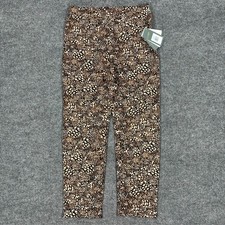 Lysse Leggings Womens Size Medium Pull On Brown Animal Print Stretch Pants picture