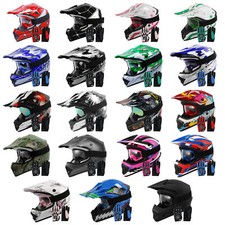 Youth Full Face Helmet DOT Approved Kids Street Dirt Bike Off-Road Motocross ATV picture