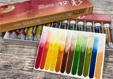 Holbain Irodori Gouache Autumn 12 Color Set 15ml Japanese Traditional Colors New picture
