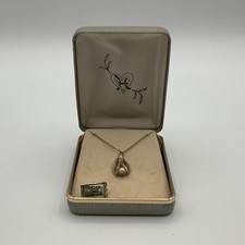 Vintage Dansal 14K Gold Filled Cultured Pearl Pendant Necklace 18” New Old Stock picture