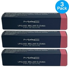 MAC Lipglass Brillant À Lèvres 303 Nymphette Lip Gloss 0.10 oz 3 Pack New picture