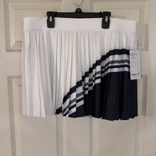 Athleta Match Point Pleated Colorblock Skort Tennis Pickleball Size XL picture