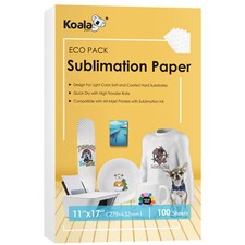 Koala Sublimation Paper 11x17 100 Sheets for Inkjet Sublimation Printer Transfer picture