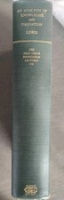 CARL GINET Association Copy: C.I. LEWIS Analysis of Knowledge & Valuation 1950 picture