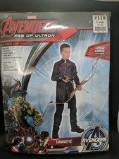 NEW Avengers Age of Ultron Hawkeye Deluxe Child costume Size Large 12-14 years picture