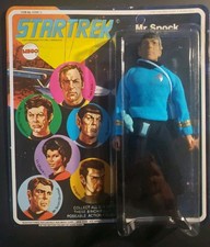 Vintage Retro Sci-Fi Figure Lot: 1974 Mego Star Trek Spock MOC + Twilight Zone picture