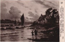 Old postcard Salon de Paris G. MARONIEZ Le vent fraichant (216041) picture
