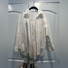 Zara Women’s Oversized White Dress Shirt picture