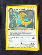 1st Edition Dark Dragonite 5/82 Team Rocket Holo Rare English Wizards picture