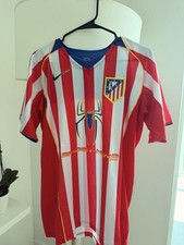 Nike Atletico Madrid 2004/05 Spider-Man 2 Soccer Jersey Size L Red White picture