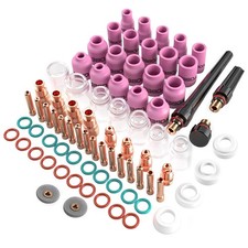 TIG Cup Kit 80PCS, #4-#12 Glass Cups for WP-17/18/26 Torch picture