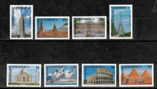 Dominica 1991 - World Landmarks - Set of  8 Stamps - Scott #1358-65 - MNH picture