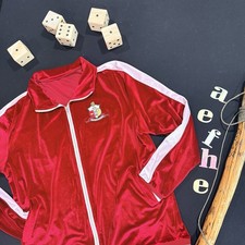 RARE Kappa Alpha Psi Velour Tracksuit 2XL Crimson 1911 Homecoming Set Used picture