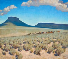 Maynard Dixon: Wild Horse Country 22x30 Archival Quality Fine Art Print picture
