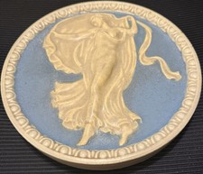 ANTIQUE ROOKWOOD Faience Architecture MEDALLION Embossed Early 20th Century Rare picture