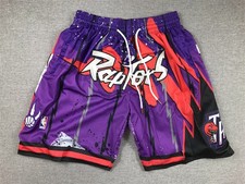 New Toronto Raptors Swing Men Purple Basketball Shorts picture