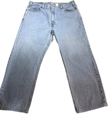 Vintage Levi's 505 Regular Fit Light Wash Jeans Mens 40x30 Straight Leg Denim picture