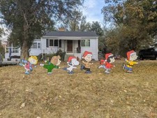 Charlie Brown and Friends Ice Skating Yard Art Set picture