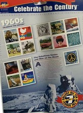 NEW Celebrate the Century 1960s sealed collectible stamps the Rebellious Sixties picture