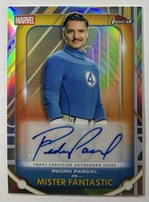 2026 Topps Finest Marvel Fantastic Four Pedro Pascal Auto Refractor #FA-PP SSP picture