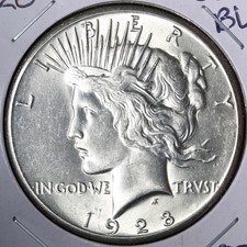1928 Peace Silver Dollar GEM BU *UNCIRCULATED* MS E399 KSTNPR picture